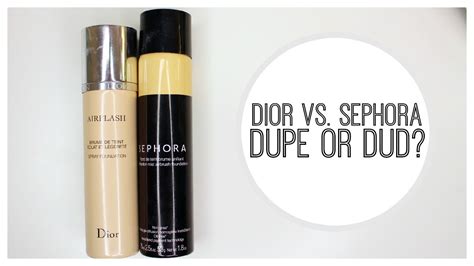 dior airflash dupe|DIOR AIRFLASH VS SEPHORA PERFECTION MIST FOUNDATION BATTLE .